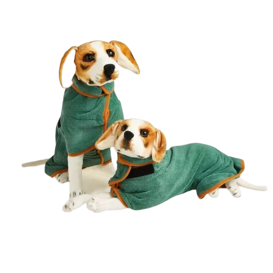 DryPaws – Mikrofaser Hundebademantel mit Klettverschluss