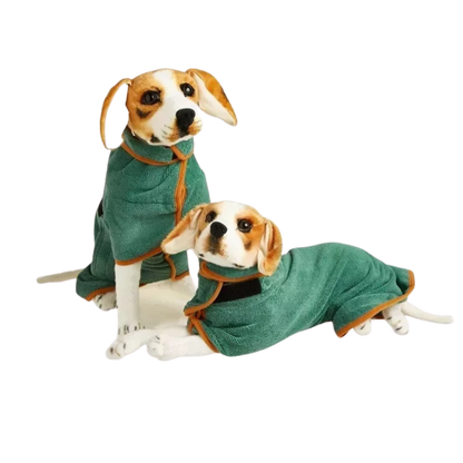 DryPaws – Mikrofaser Hundebademantel mit Klettverschluss