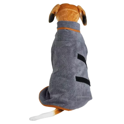 DryPaws – Mikrofaser Hundebademantel mit Klettverschluss
