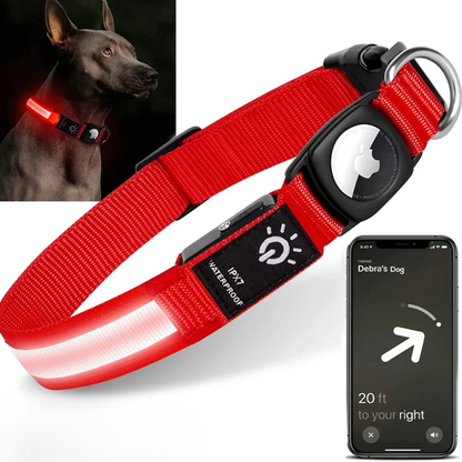 GlowTrack – LED Hundehalsband mit Wasserschutz und Lichtmodi für maximale Sichtbarkeit
